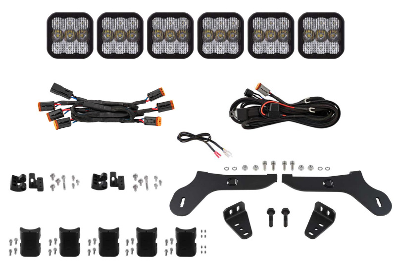 Ford Raptor LED Light Bar Kit - Grille - Diode Dynamics - SS5 Grille CrossLink, Sport - Selectable backlight with eight color options - `17-`20 Ford Raptor LED Light Bar Kit - Grille - Diode Dynamics - SS5 Grille CrossLink, Sport - Selectable backlight with eight color options - `17-`20